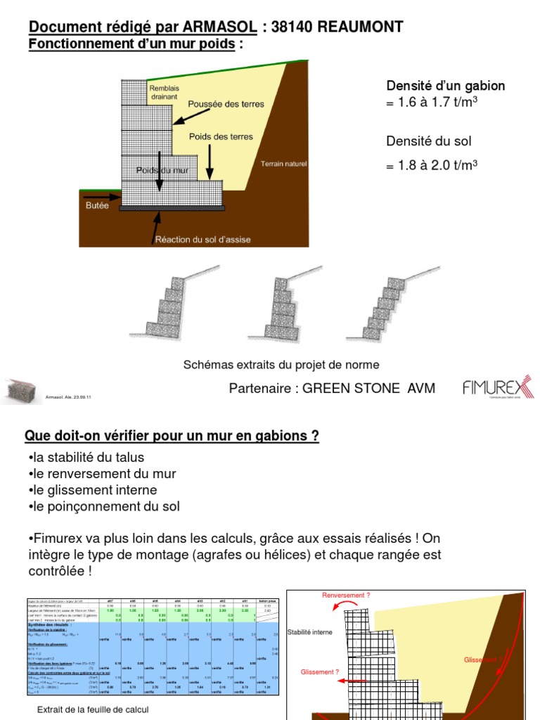 Pr$C3$A9sentation GABION Armasol | PDF | Ingénierie civile | La nature