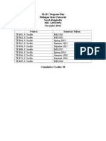 Matc Program Plan