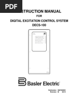 Instruction Manual: Digital Excitation Control System DECS-100