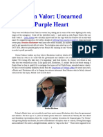 Stolen Valor - Unearned Purple Heart