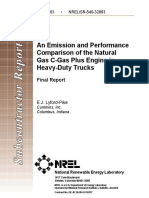 An Emission and Performance Comparison of The Natural Gas C-Gas Plus Engine in Heavy-Duty Trucks