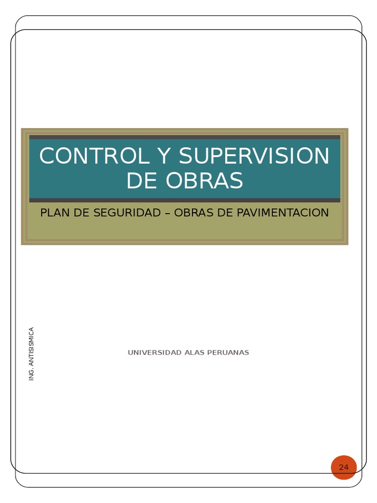 Plan de Seguridad 2 | PDF | Residuos | Seguridad y salud ocupacional