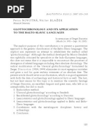 Download Glottochronology and Its Application to the Balto-Slavic Languages Part 1 by drfaust-spb SN33282694 doc pdf