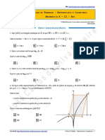 Ficha de Trabalho - Exponenciais e Logaritmos PDF