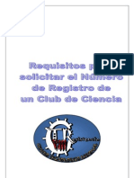 Como Solicitar El Registro de Un Club de Ciencia