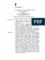 Perka BKN Nomor 20 Tahun 2012 Standar Kompetensi Kerja Analis Kepegawaian PDF
