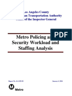 Metro Policing and Security Workload Staffing Final Report