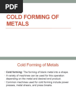 Cold Forming of Metals Safety