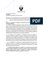 Proyecto de Ley de Presupuesto Del Sector Público para El Año Fiscal 2017, Capítulo V Disposiciones Especiales en Materia de Educación