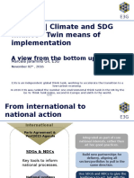 Climate and SDG Finance E3G