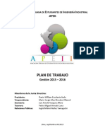 Plan de Trabajo APEII 2015 2016