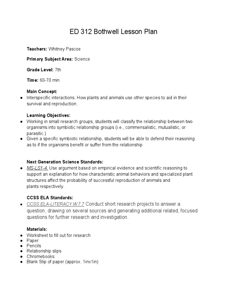 Worksheets Symbiotic Relationships Worksheet science day 1 whitney symbiosis parasitism