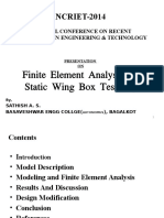 Finite Element Analysis of Static Wing Box Test Rig