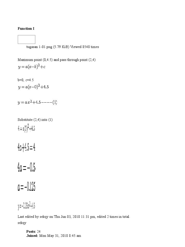SPM Add Math Project: Function Analysis | PDF