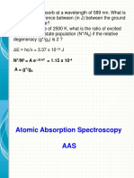 Atomic Absorption Spectroscopy: Sodium atom absorb at a wavelength of 589 nm. What is the energy difference between (in J) between the ground and excited state