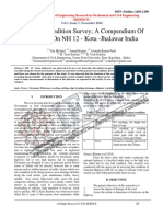 Pavement Condition Survey; A Compendium Of Distresses On NH 12 - Kota -Jhalawar India