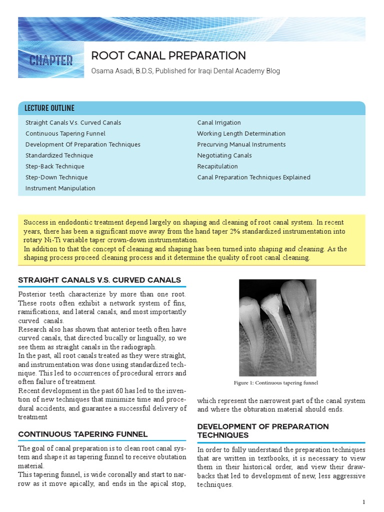 Step-Back and Step-Down Techniques in RCT | PDF | Dentistry | Mouth
