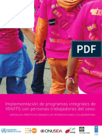Implementación de Programas Integrales de VIH/ITS Con Personas Trabajadoras Del Sexo: Enfoques Prácticos Basados en Intervenciones Colaborativas
