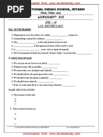 CBSE Class 3 EVS Practice Worksheets (73) - Revision