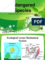 Endangered Species LECTURE