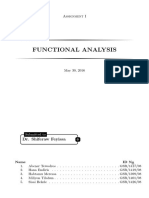 Functional Analysis: Dr. Shiferaw Feyissa