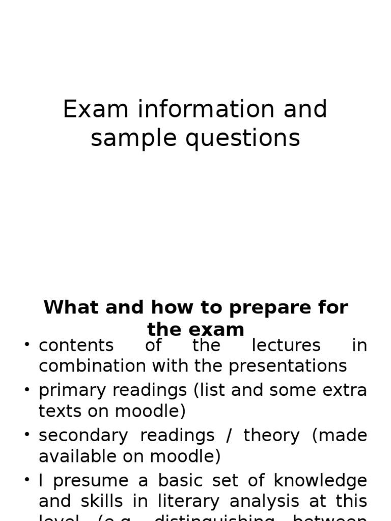 Exam Prep: Literary Analysis Guide | PDF | Test (Assessment) | Science