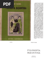 Filosofía Bizantina - Basilio Tatakis | PDF