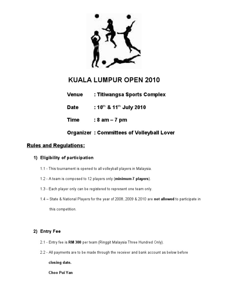 Volleyball Rules and Regulations PDF Sports Competitions Sports