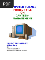 Computer Science: Project File