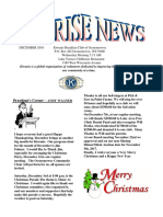 December 2016 Kiwanis Newsletter