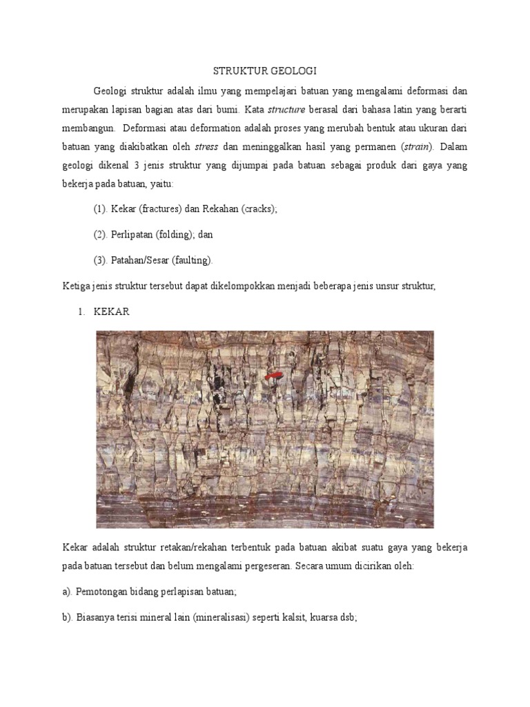 Kekar Rilis dalam Struktur Geologi | PDF