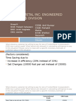 Calculate customer willingness to pay for CMI cushion pads