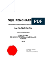 Sijil Penghargaan Hadir