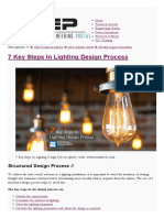 7 Key Steps in Lighting Design Process - EEP