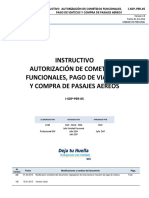 Procedimiento Cometido Viaticos Pasajes Aereos