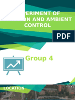 Experiment of Emission and Ambient Control