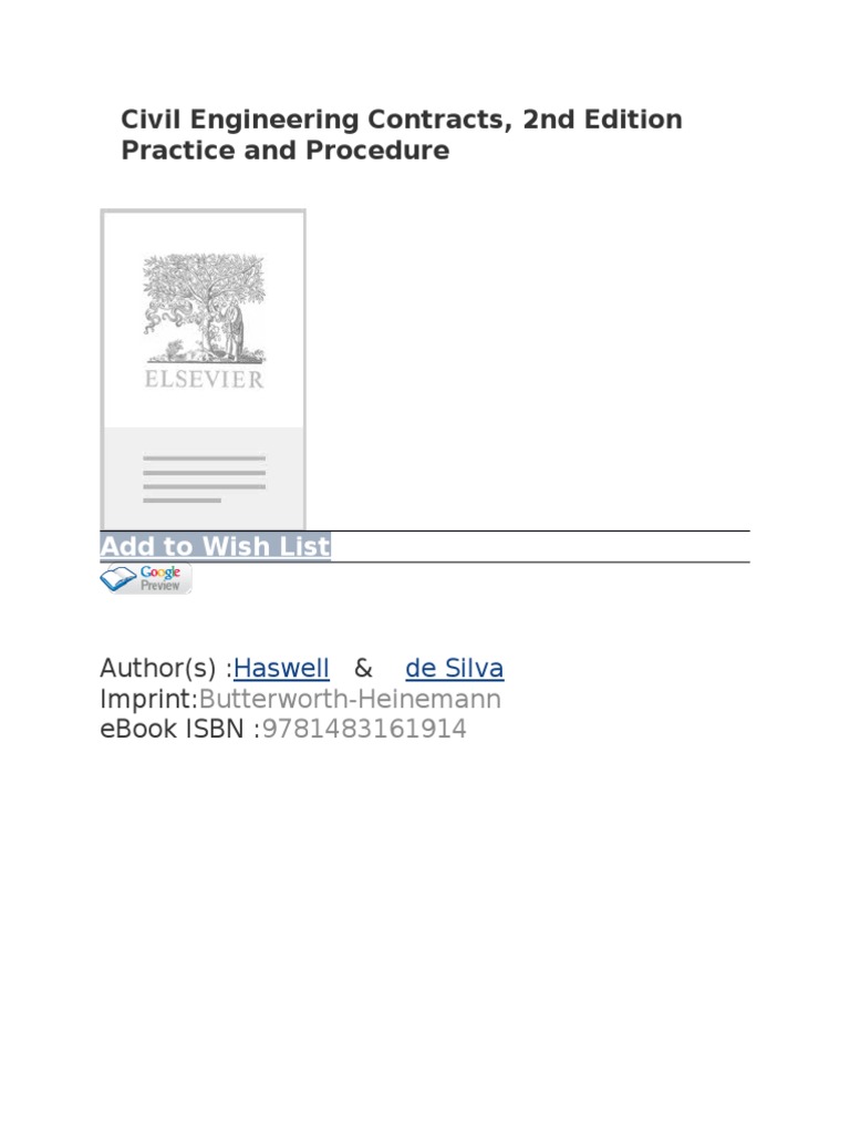 Civil Engineering Contracts Guide | PDF