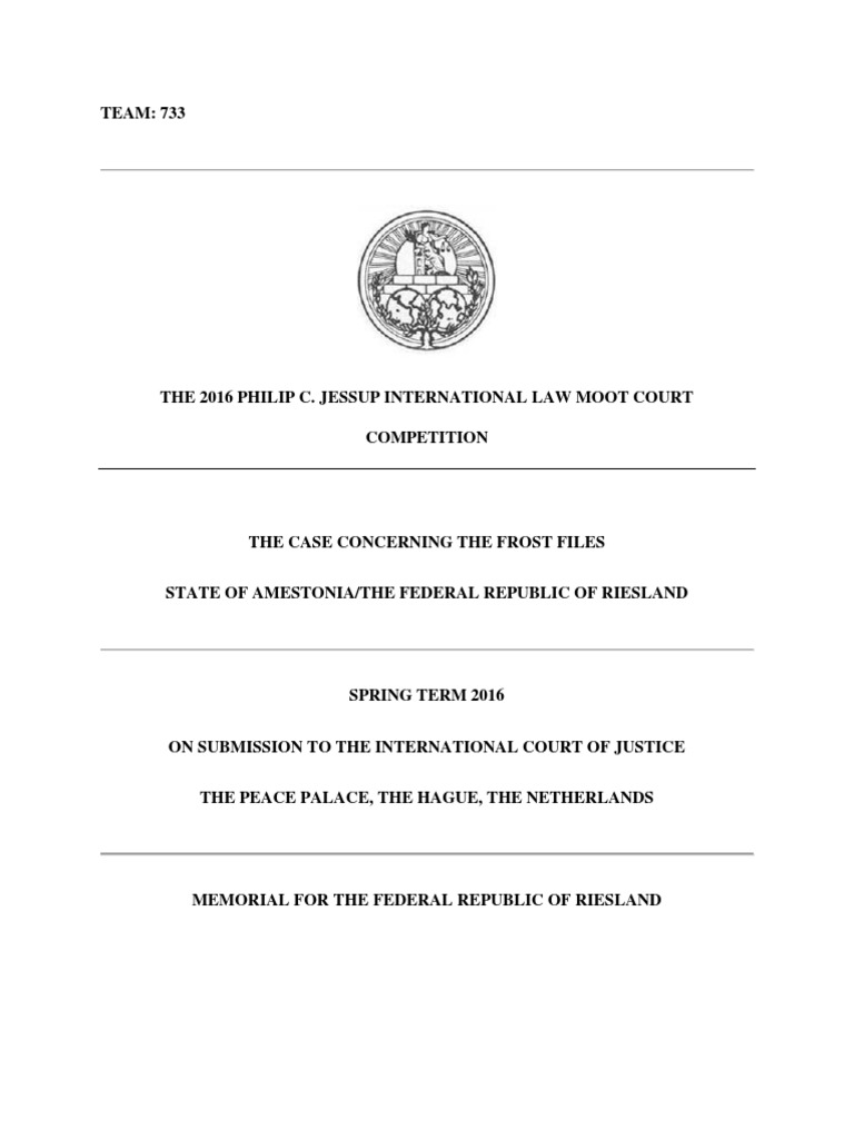 Jessup Moot Court Pdf | Jessup Moot Court – JFFA