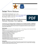 Road Closures Security Restrictions Tree Lighting PDF