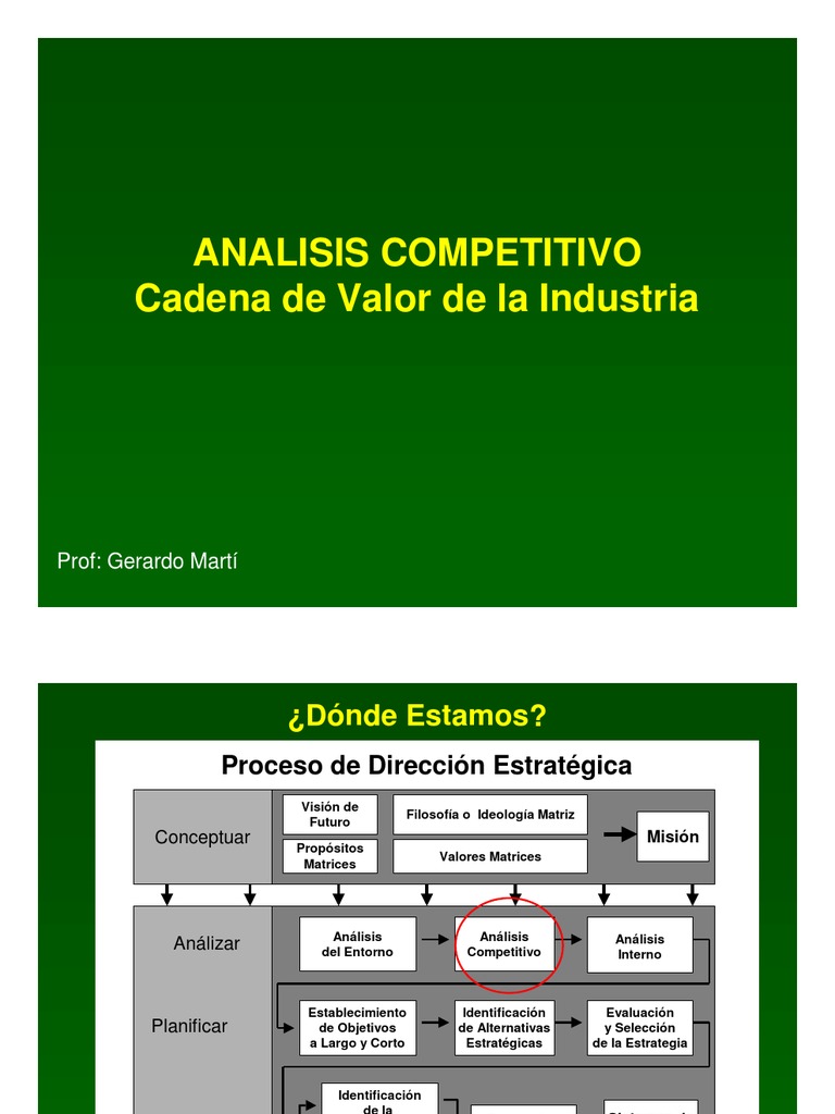 Cadena de Valor de La Industria | PDF | Cadena de valor | Ventaja ...