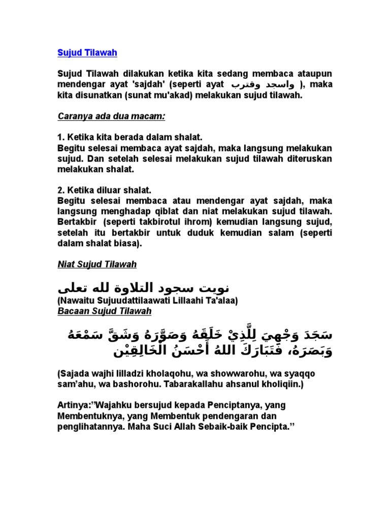 Sujud Tilawah
