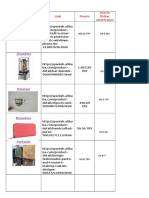 Celular: Producto (Turquía) Link Precio Precio (Dólar Americano)
