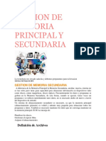 Gestion de Memoria Principal y Secundaria PDF