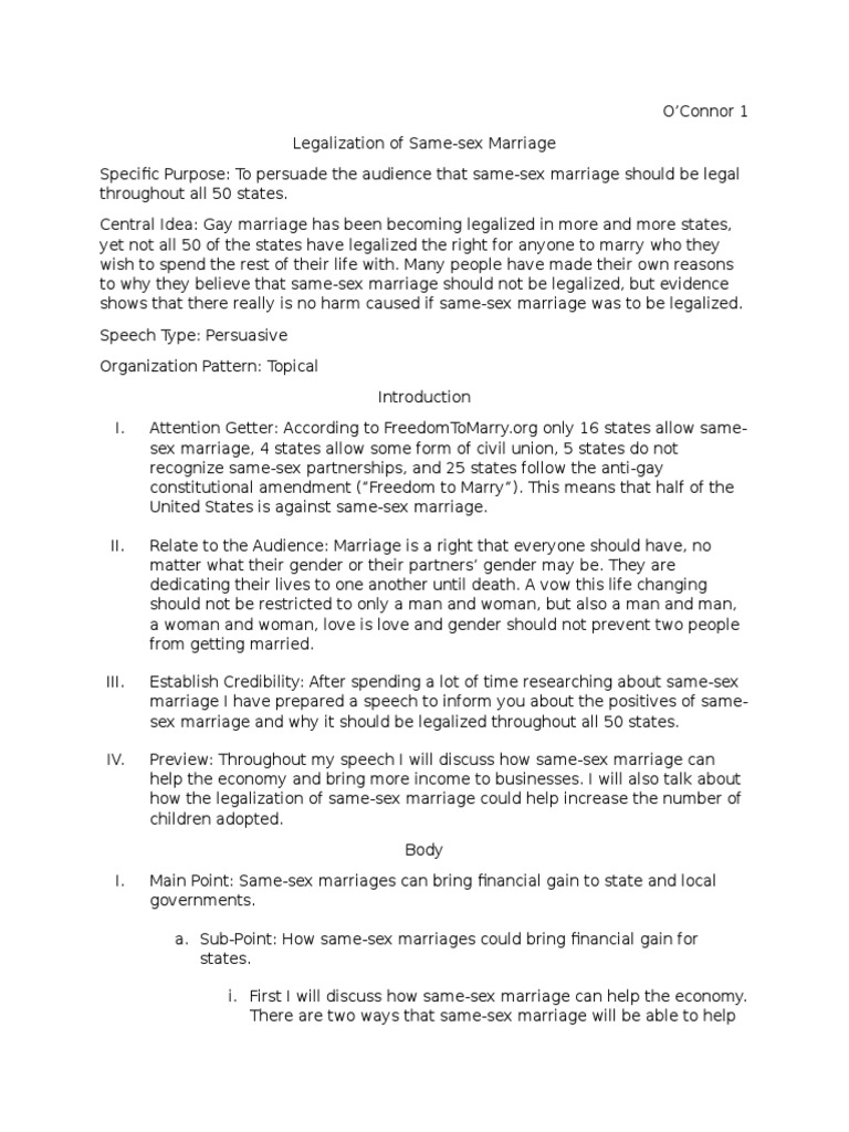 argumentative essay on gay marriage rights