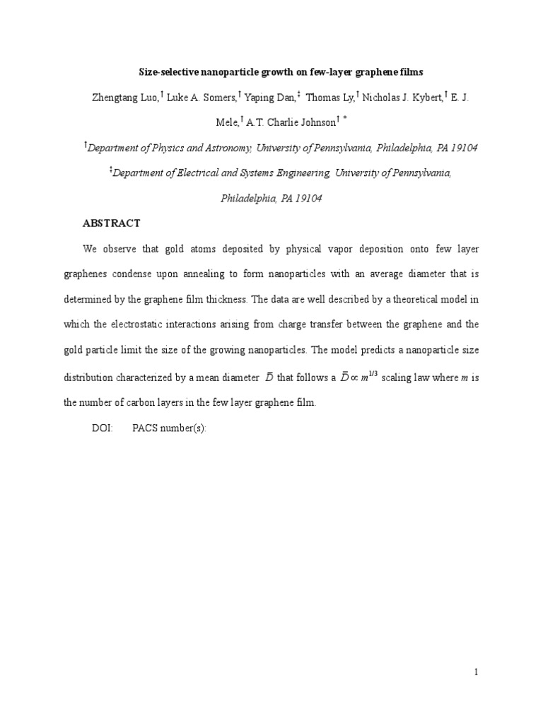 Department of Physics and Astronomy, University of Pennsylvania