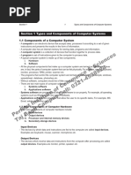 Section 1 Types and Components of Computer Systems