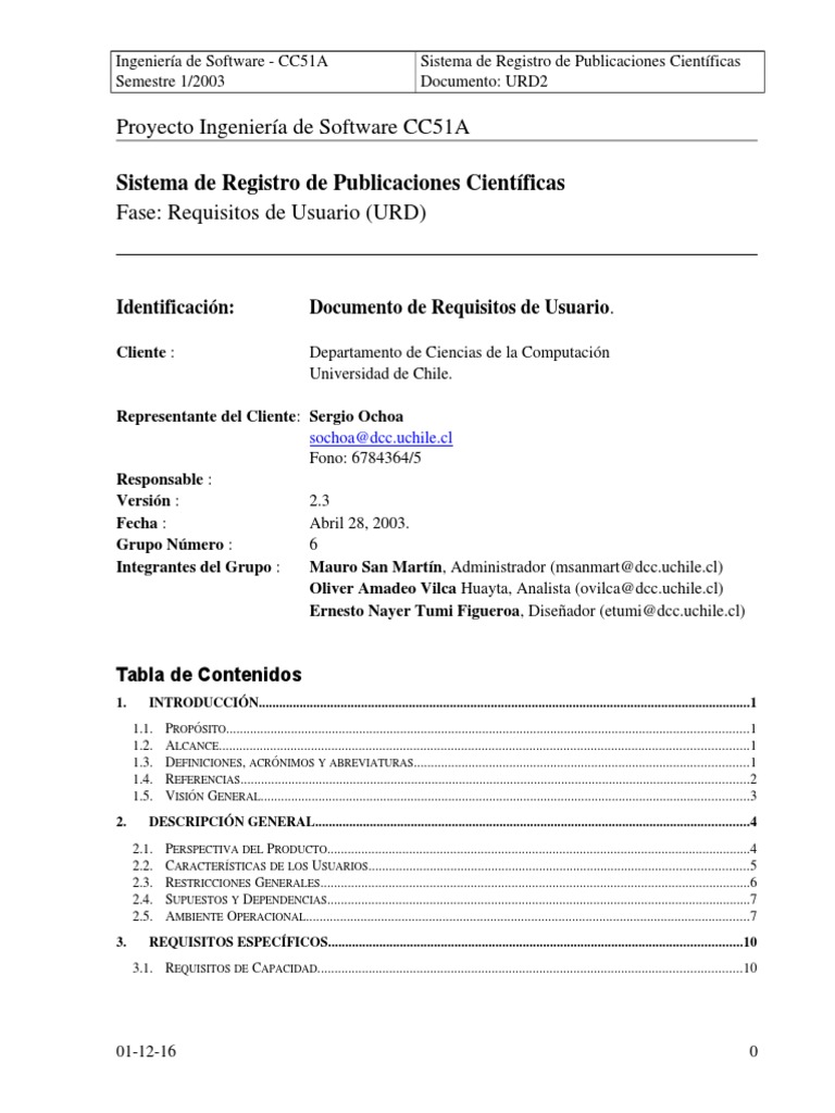 URD v2.3 | PDF | Navegador web | Software