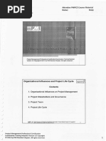 PMI  Chapter V5 - 02. Organization Influences & Project Life Cycle