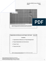 PMI Chapter V5 - 02. Organization Influences & Project Life Cycle