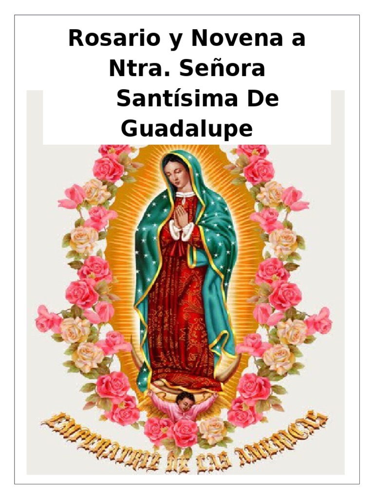 Novena Y Rosario a Nuestra Señora de Guadalupe_para Un Dia | María ...